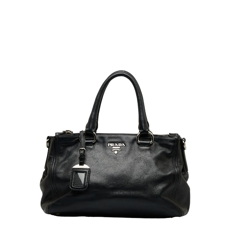 Leather Double Zip Handbag BN2866