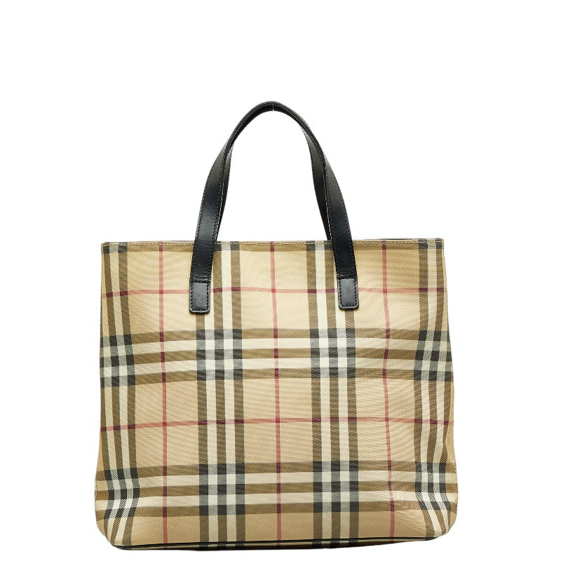 Burberry Nova Check PVC Leather Handbag in Very Good Condition