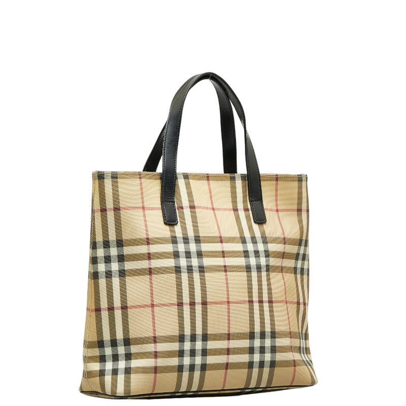 Burberry Nova Check PVC Leather Handbag in Very Good Condition