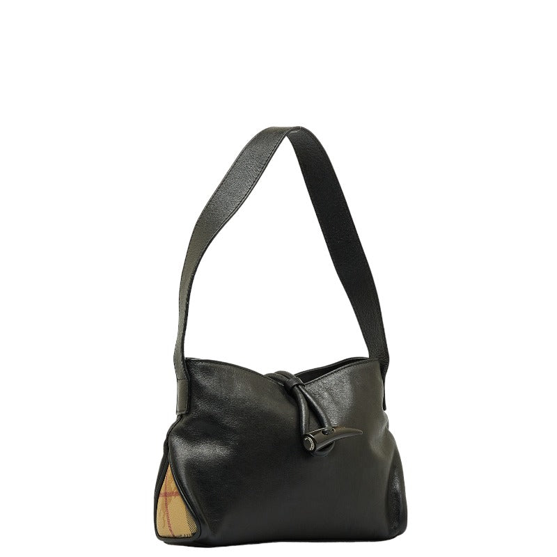Leather Horn Toggle Shoulder Bag