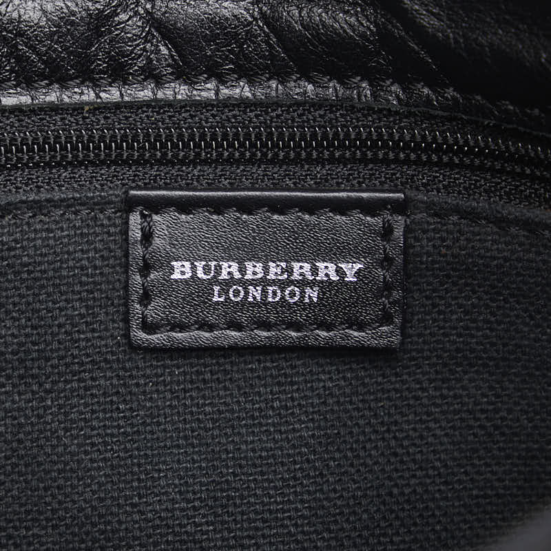 Burberry Leather Nova Check Shadow Horse Shoulder Bag