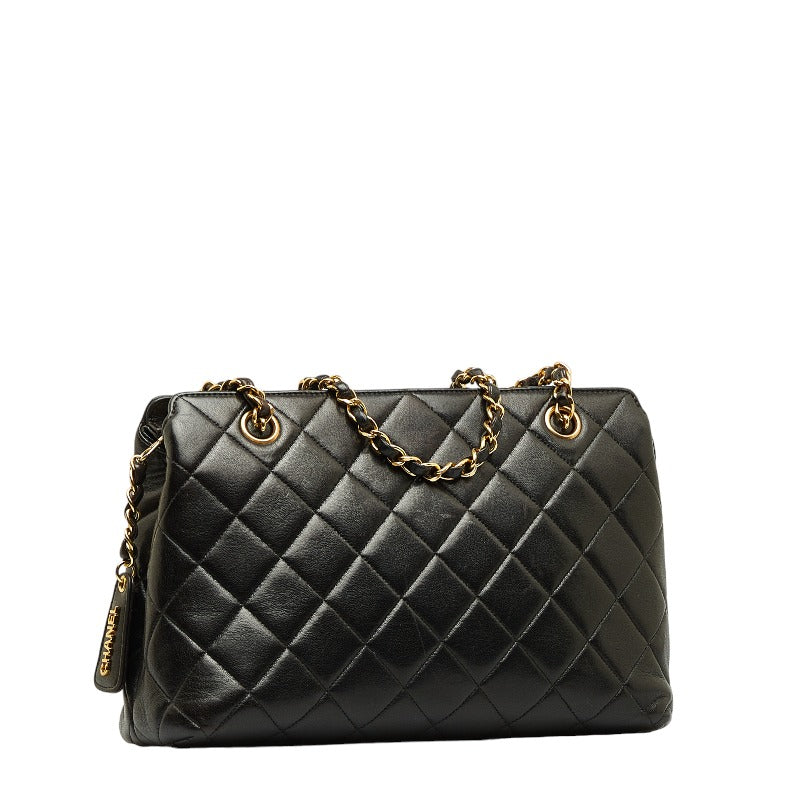 Quilted Leather Chain Shoulder Bag