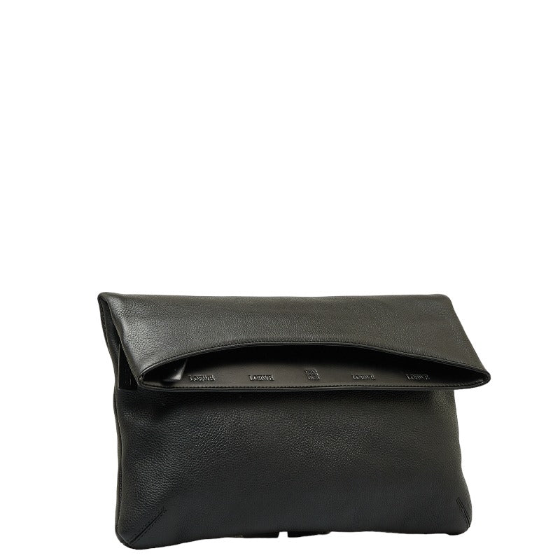Soft Zip Foldover Clutch Bag