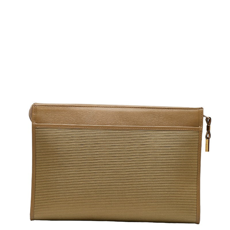 Nylon & Leather Clutch Bag