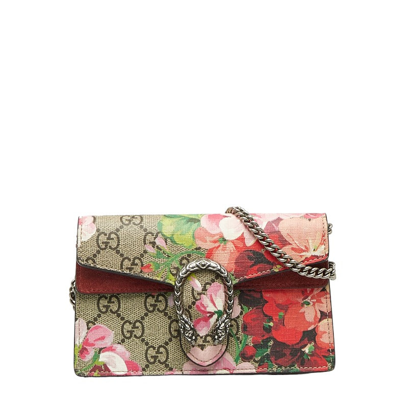 Gucci Dionysus GG Blooms PVC Suede Mini Shoulder Bag 476432 in Great Condition