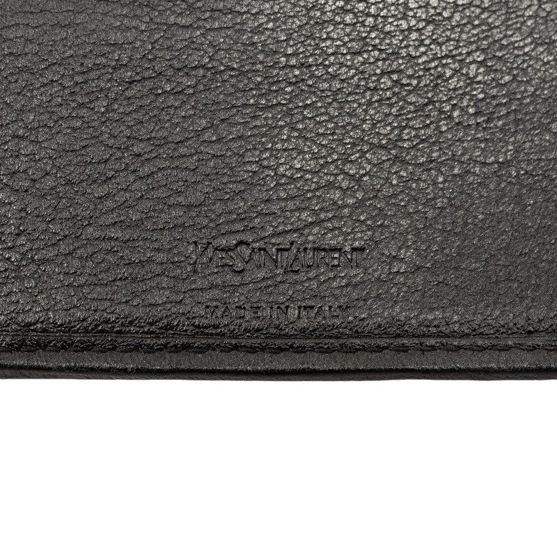 Yves Saint Laurent Leather Bifold Wallet GUE568985 in Very Good Condition