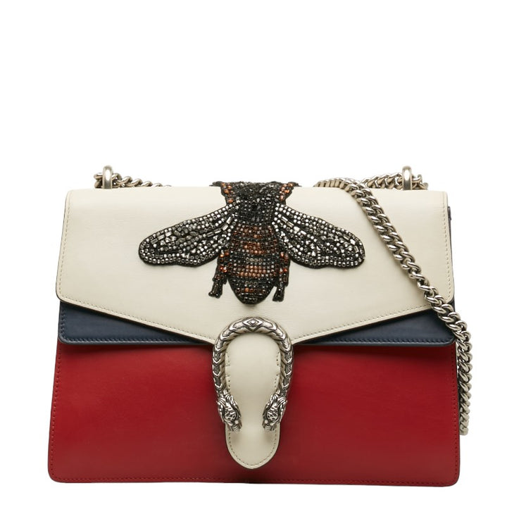 Gucci Dionysus Bee Chain Shoulder Bag Leather