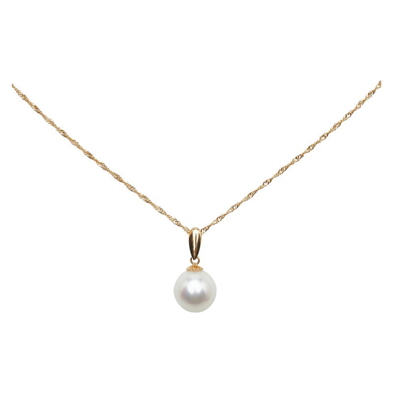 18k Gold Pearl Pendant Necklace