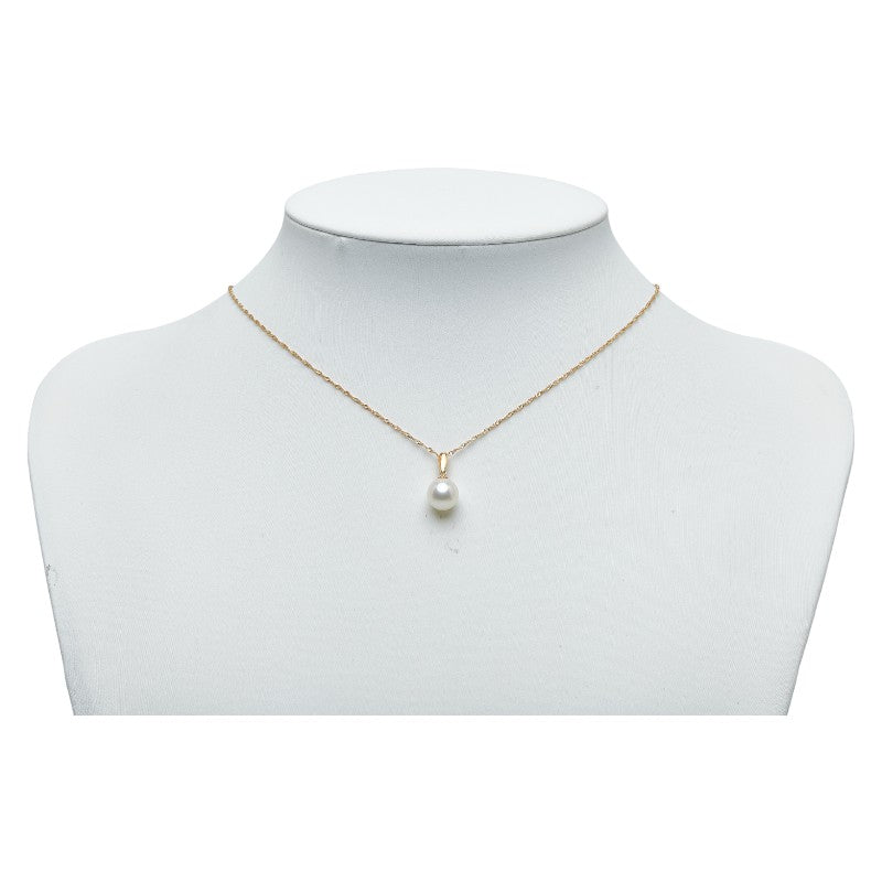 18k Gold Pearl Pendant Necklace