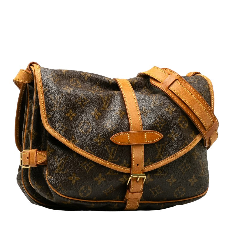 Louis Vuitton Monogram Saumur 30 Shoulder Bag Canvas M42256 in Good condition