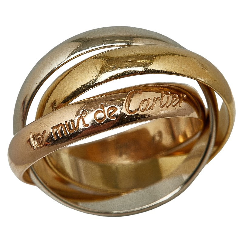 Cartier 18K Trinity Ring Metal Ring in Good condition