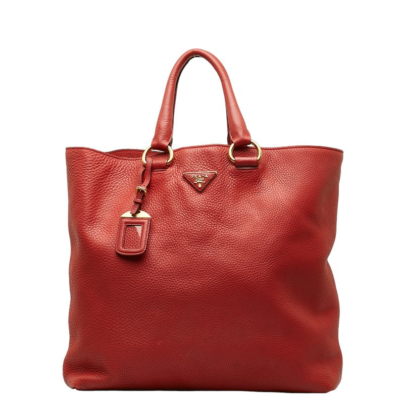 Prada Vitello Phenix Shopping Tote Leather Handbag 1BG865 in Fair condition
