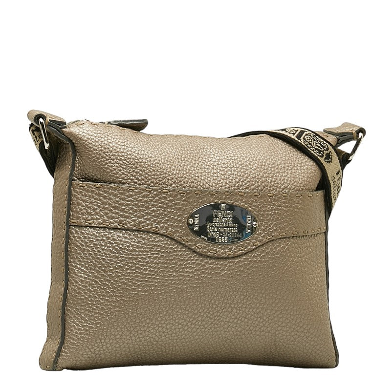 Fendi Selleria Leather Shoulder Bag 8BT092