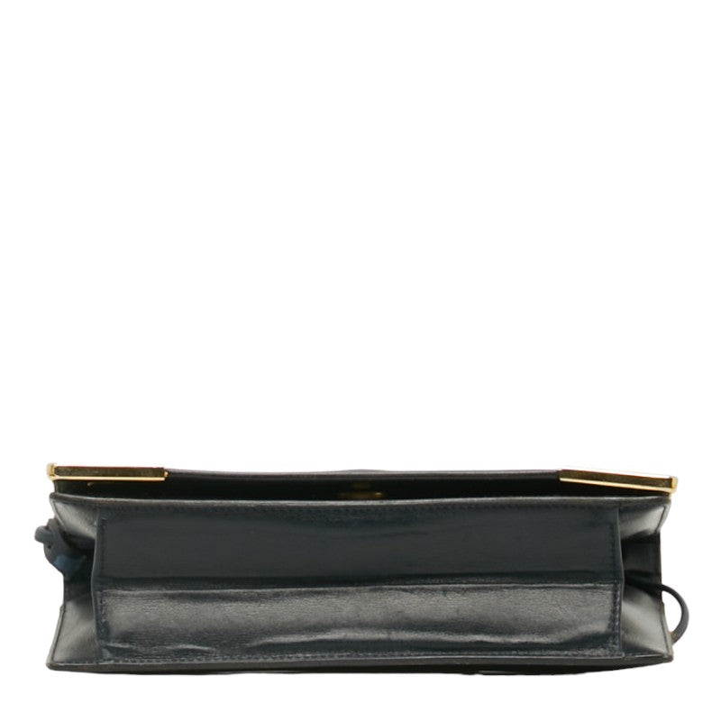 Yves Saint Laurent Leather Shoulder Bag Navy