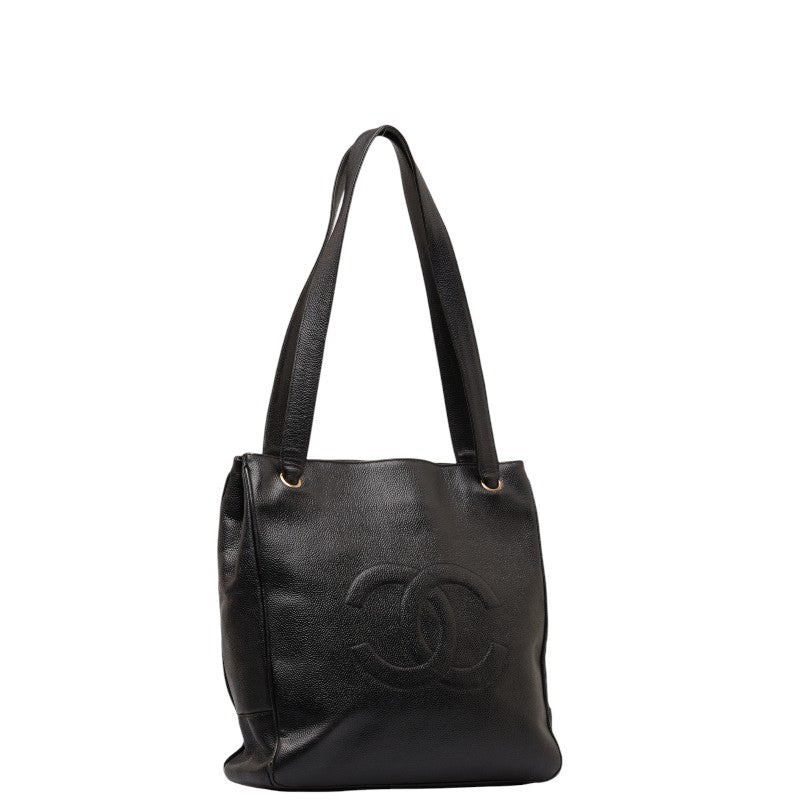 Chanel Timeless CC Caviar Tote Bag Leather Tote Bag in Fair condition