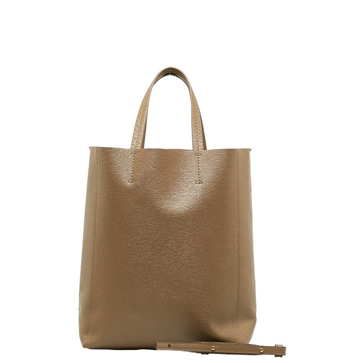 Celine Vertical Cabas Small Leather Tote Bag