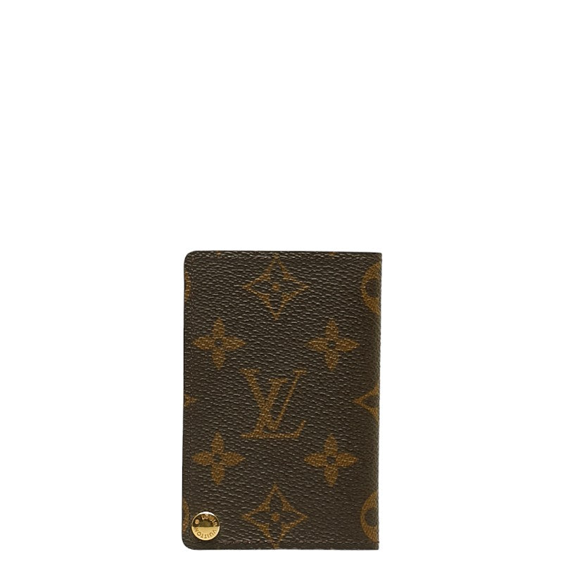 Louis Vuitton Monogram Porte-Cartes Credit Pression Canvas Card Case M60937 in Excellent condition