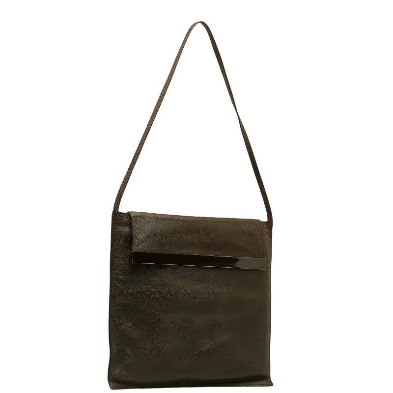 Leather Flap Bag  001 2113