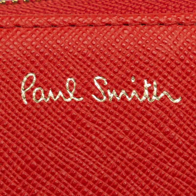 Paul Smith Leather Heart Coin Case Red