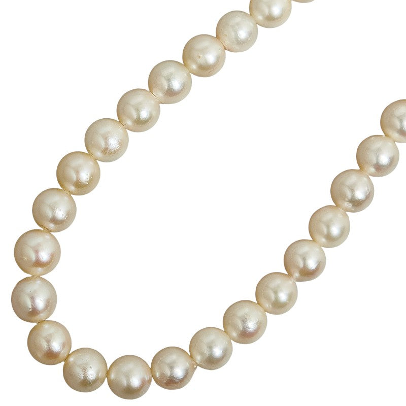 Preowned SV925 Silver Akoya Pearl (7-8mm) Necklace for Women