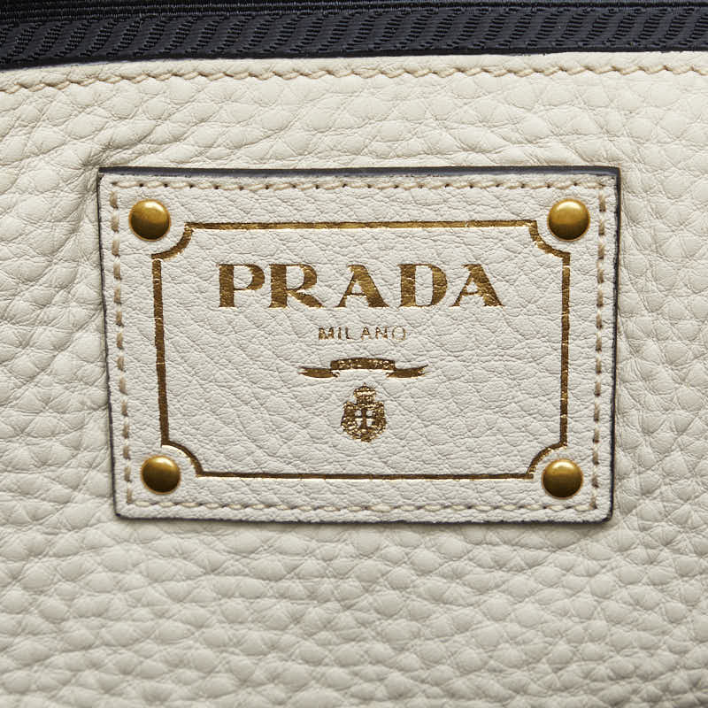 Prada Leather 2WAY Handbag Shoulder Bag BN2673