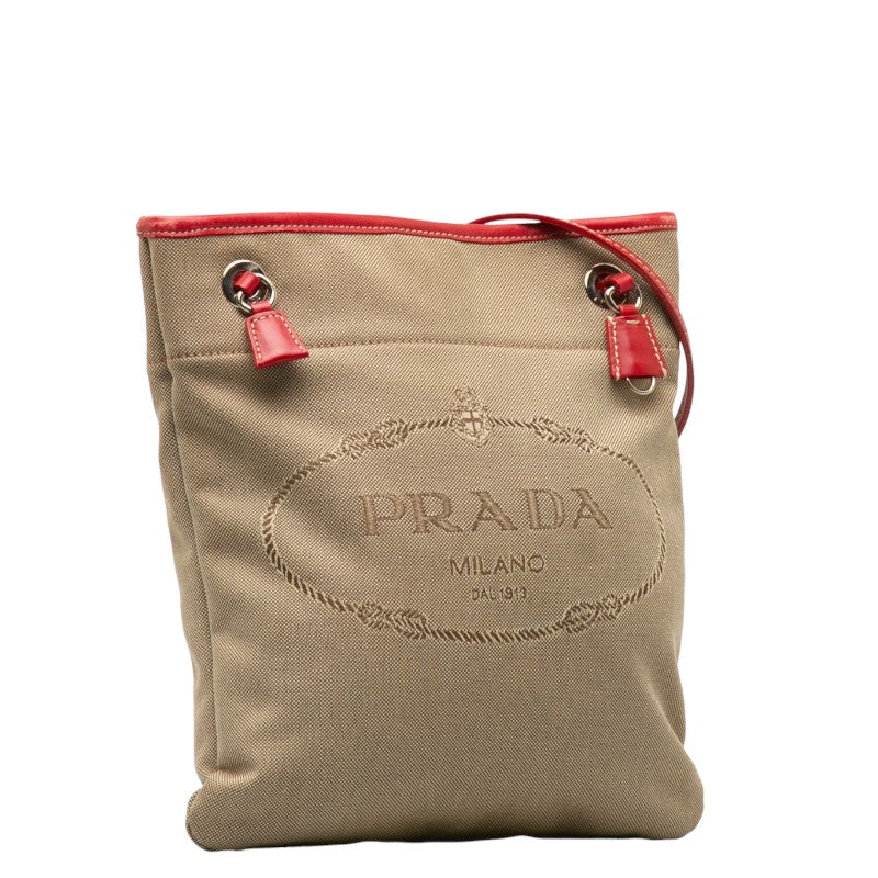 Prada Canapa Logo Crossbody Bag Canvas Crossbody Bag in Fair condition