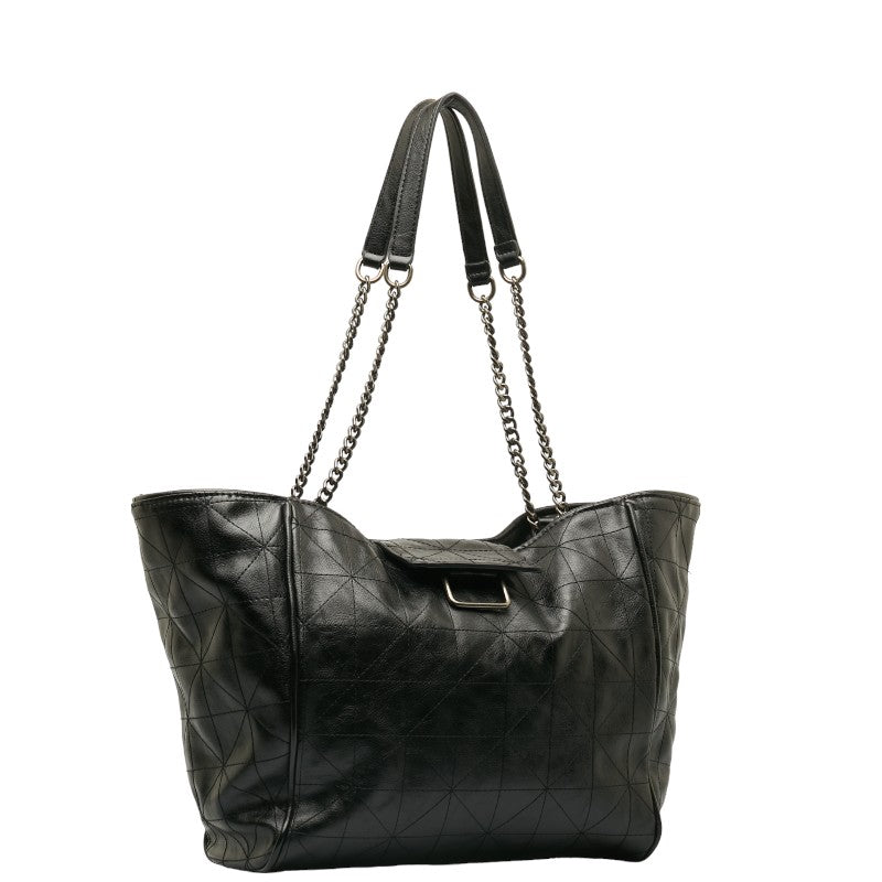 ZARA Chain Tote Bag Black Faux Leather in Great Condition