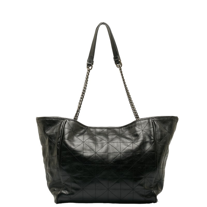 ZARA Chain Tote Bag Black Faux Leather in Great Condition