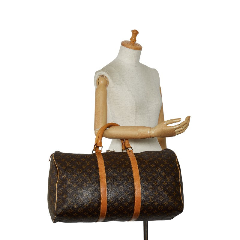 Louis Vuitton Monogram Keepall 50 Canvas Travel Bag M41416 in Good condition