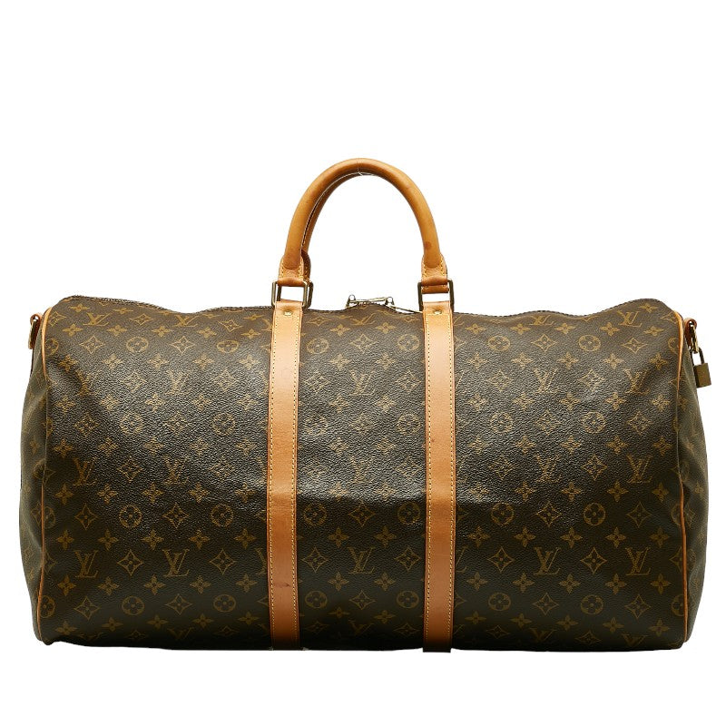 Louis Vuitton Monogram Keepall 55 Shoulder Bag Canvas M41414 in Fair condition