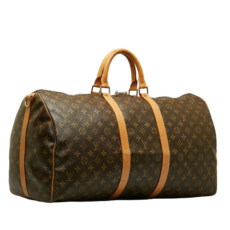 Louis Vuitton Monogram Keepall 55 Canvas Shoulder Bag M41414 in Fair condition