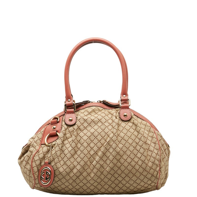 Gucci Diamante Canvas Sukey Tote Bag Canvas Tote Bag 223974 in Good condition