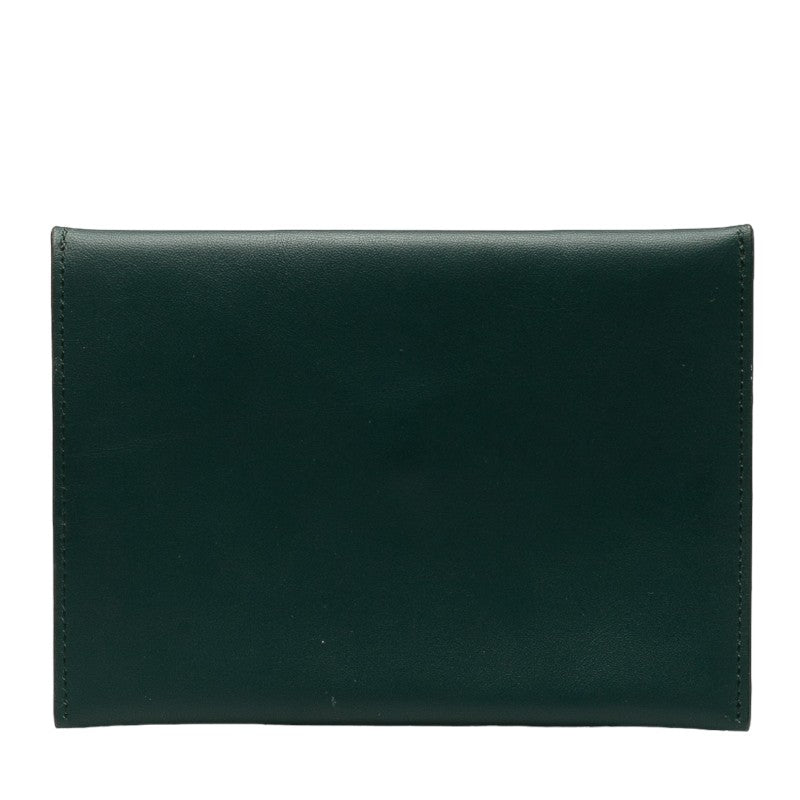 Berluti Leather Letter Case Pouch Green Navy