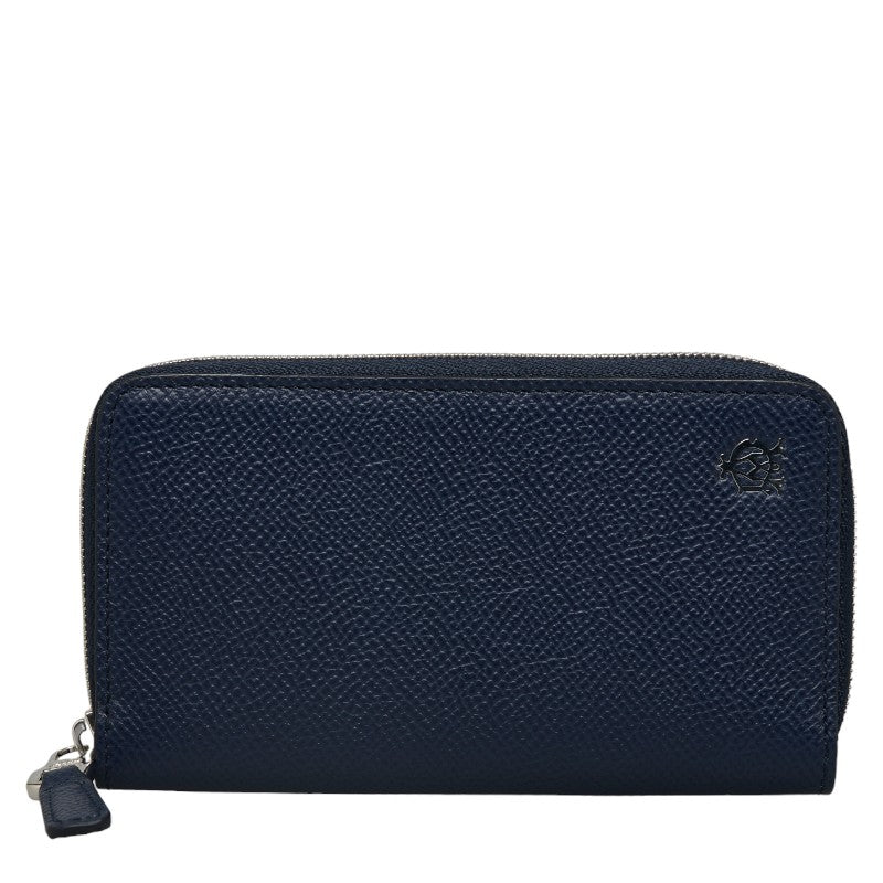 Dunhill Leather Key Case Navy in Great Condition