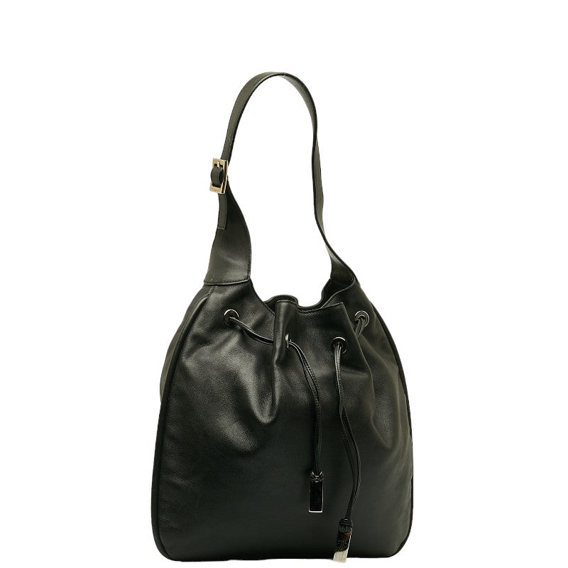 Leather Drawstring Shoulder Bag 001 4030