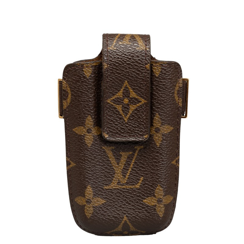 Louis Vuitton Monogram Etui Telephone International Brown PVC Leather M63064 in Very Good Condition