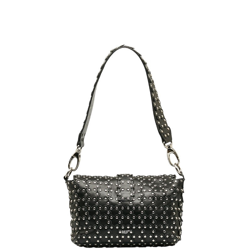 Valentino Leather Studded Handbag Black