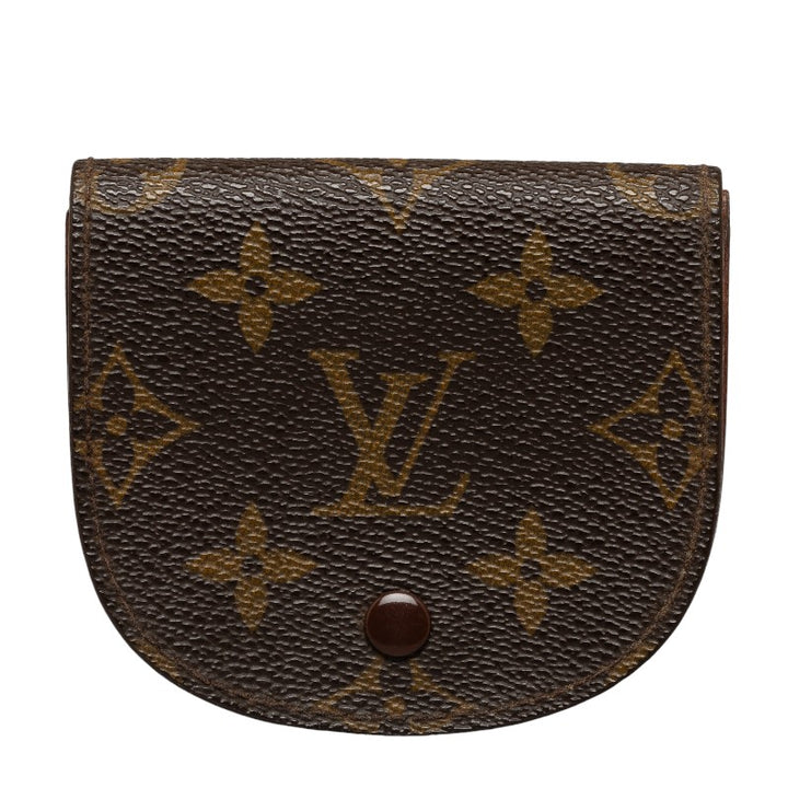 Louis Vuitton Monogram Coin Case M61970 Brown PVC Leather