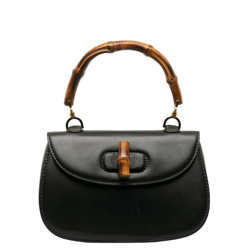 Gucci Leather Bamboo Handbag  Leather Handbag 000 01 0633 in Good condition