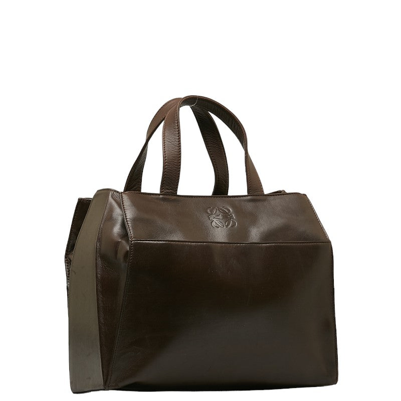 Leather Anagram Handbag