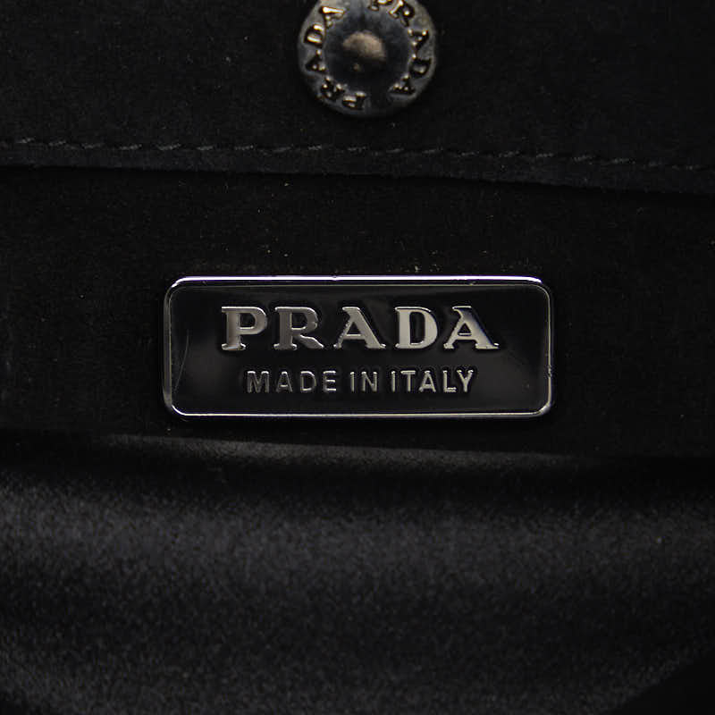 Prada Nylon Flower Shoulder Bag