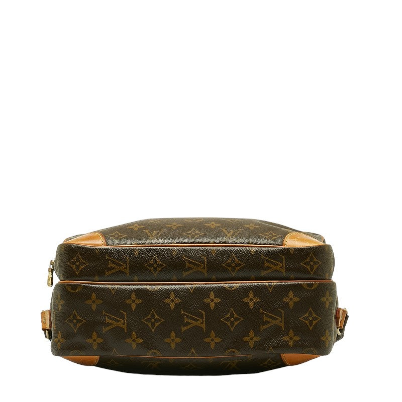 Louis Vuitton Nile Shoulder Bag Brown PVC Leather