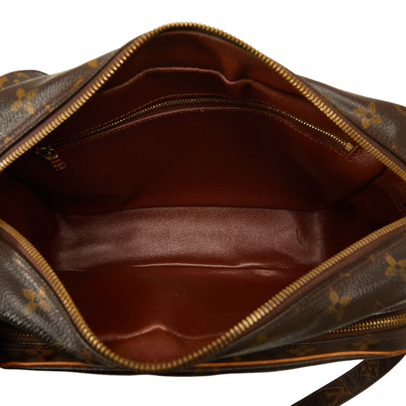 Louis Vuitton Nile Shoulder Bag Brown PVC Leather