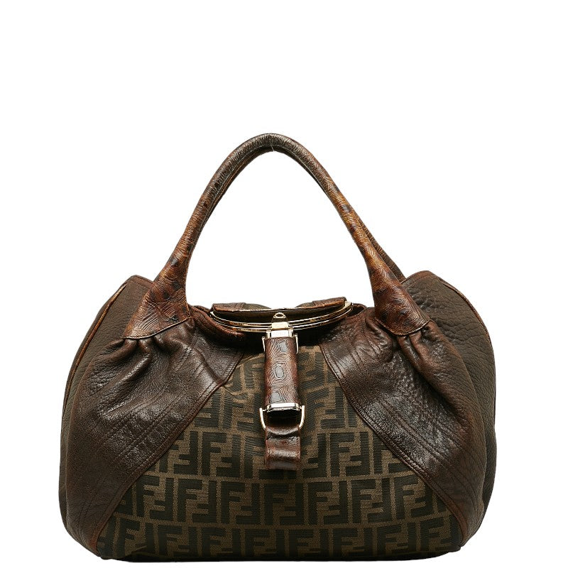 Canvas Leather Trimmed Handbag 8BR511