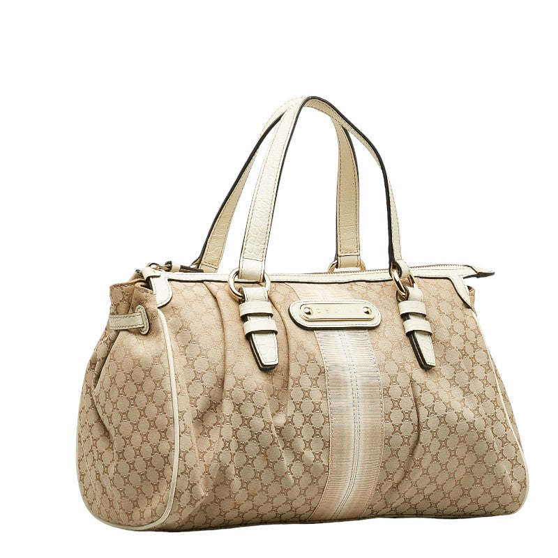 Celine Macadam Canvas Leather Handbag