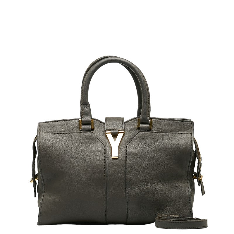 Yves Saint Laurent Cabas Chyc Leather Satchel Leather Handbag in Fair condition