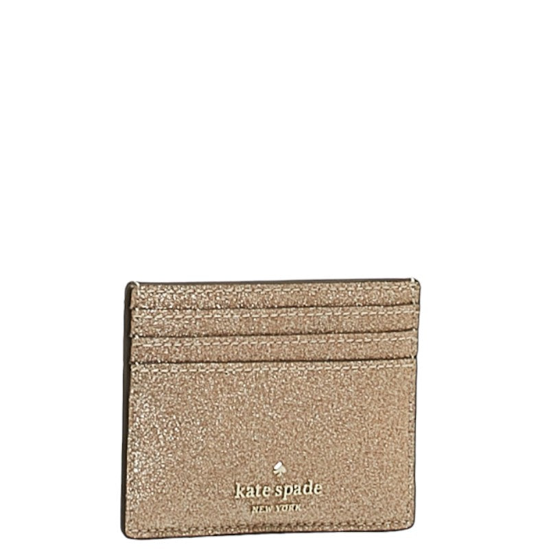 Leather Tinsel Glitter Card Holder K9261