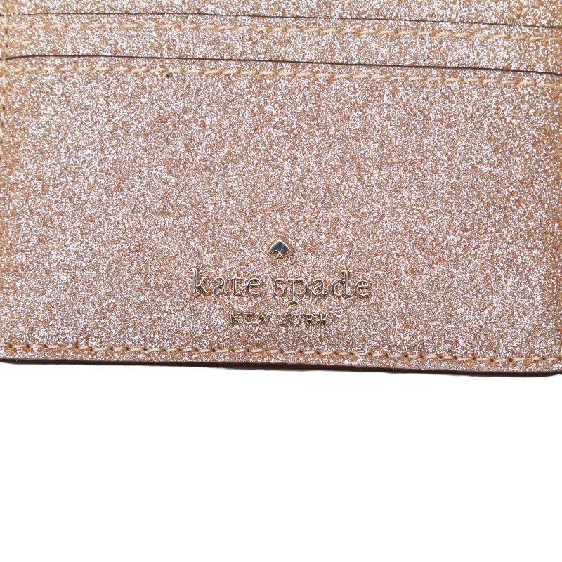 Kate Spade Tinsel Glitter Leather Card Case K9261