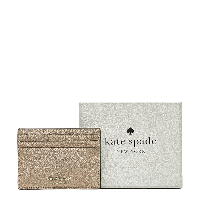 Kate Spade Tinsel Glitter Leather Card Case K9261