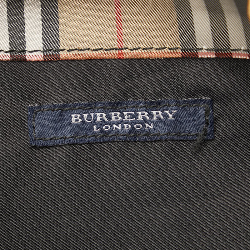 Burberry Nova Check Canvas Leather Handbag